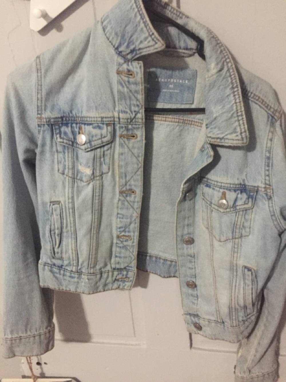 Aeropostale Light Wash Blue Denim Jacket
